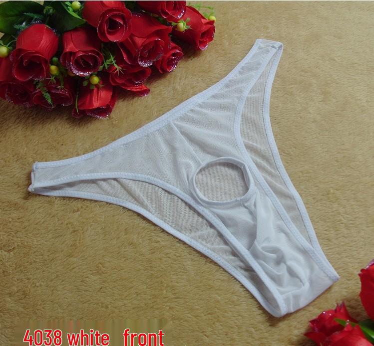 T-String transparent pentru bărbați, inserabil, cu expunere a penisului și a feselor, pentru cupluri