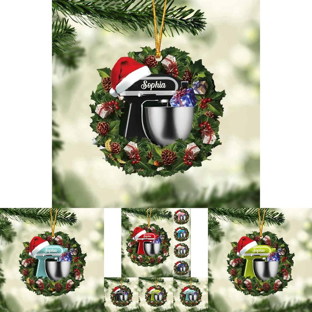 Wyjątkowy Akrylowy Urok Samochodzik Mikser do Pieczenia Stylowa Dekoracja Świąteczna Na Choinki