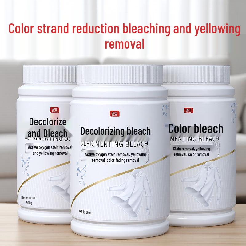 

White Clothes Bleach: Strong Stain & Yellowing Remover, Color Bleeding Protector