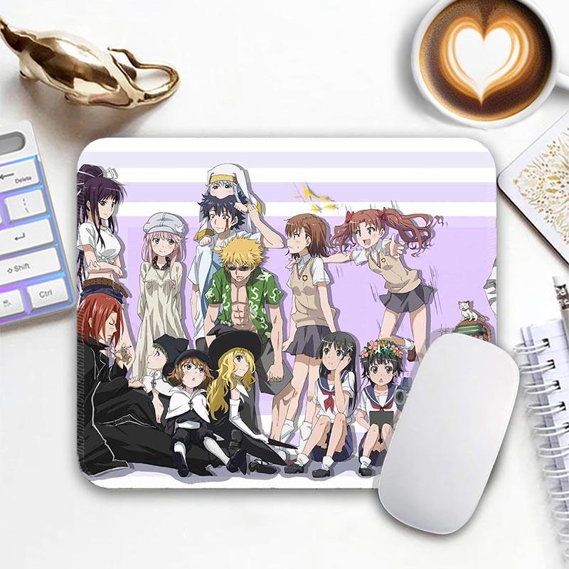 A Certain Magical I_Index Standard Anime Mouse Pad Edge Stitched Small Mousepad Gamer Travel MousePads Non-Slip Office Mousemat