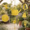 Watering Can Metal Wind Chime Decorative Ornament Unique Hanging Display Windchime for Home Yard