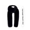 Fashionable 130cm Fake Fur Long Scarf Solid Color Thick Winter Fluffy Scarf Fur Decor Soft Long Strip Scarf Autumn Winter