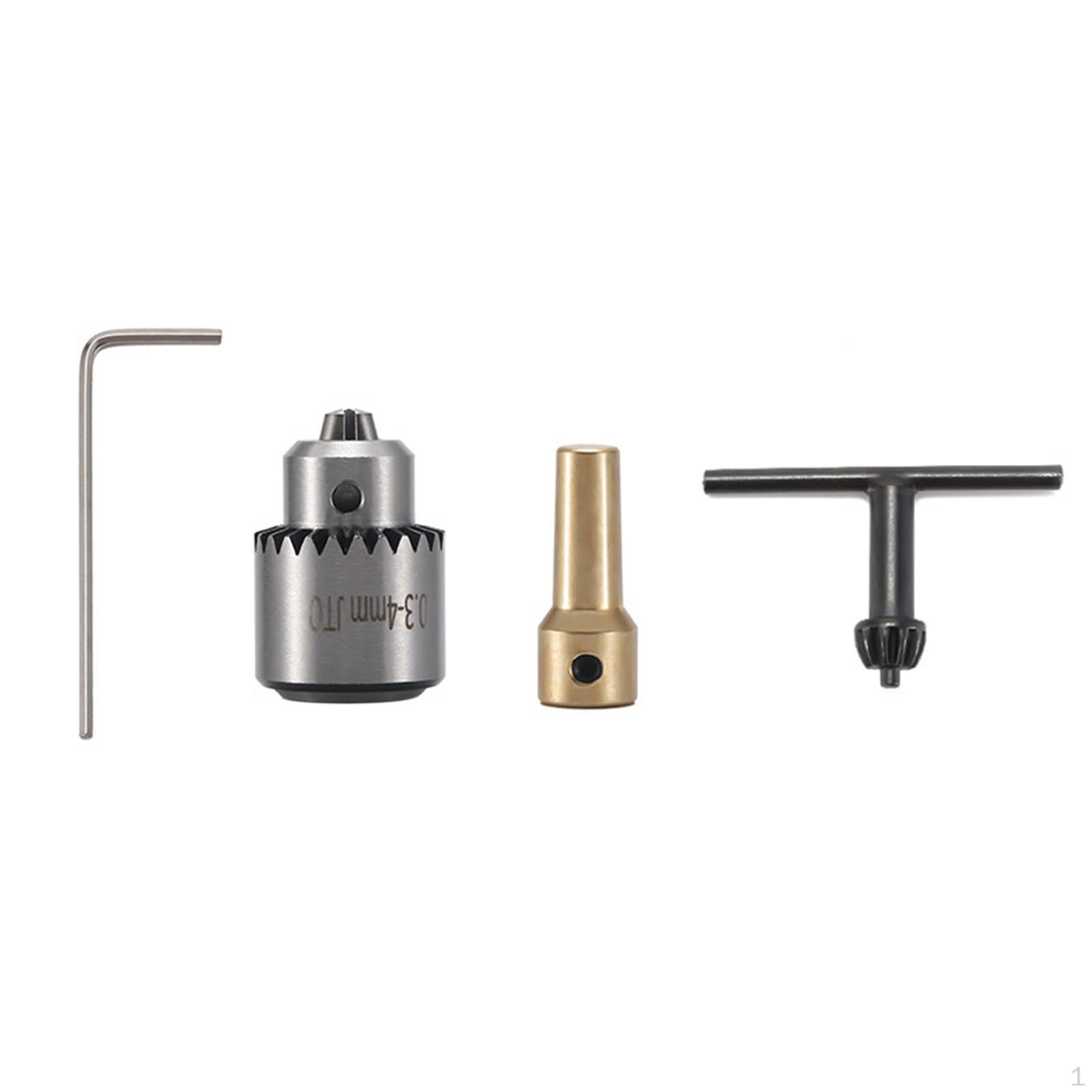 

Impact Electric Drill Chuck + 3.17mm Motor Shaft with Key Mounted Lathe 0.3-4mm