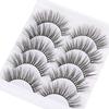 Makeup Tools Wispy Thick Cross False Eyelashes Natural Long  Eye Lash Extension 3D Soft Mink Hair