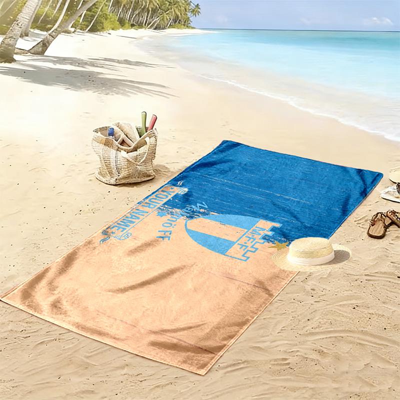 Malmö FF Print Beach Towel, Large Soft Quick Dry Towel for Beach Camping Swimming