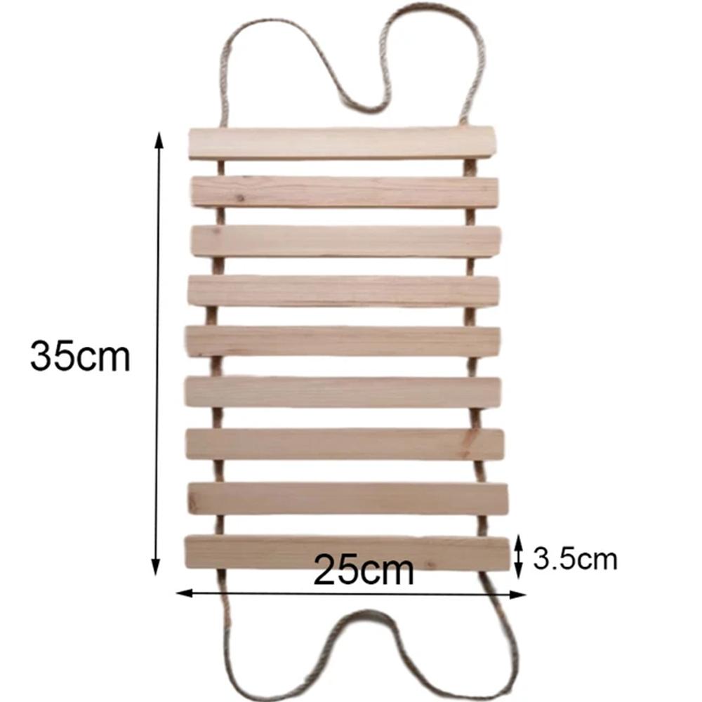 

Natural Wood Cat Climbing Ladder Bridge Tree Versatile for Cages Wardrobes Ideal for Playful Kittens Cat Furniture Accessories
