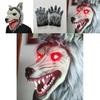 Lighted Wolf Head Mask With Claws For Halloween Costume And Cosplay
