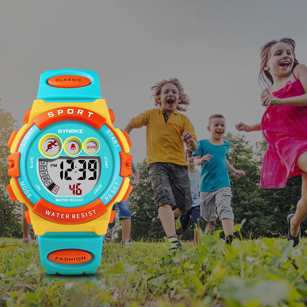 Kids Watch Sports Digital Waterproof Led Watches Alarm Watches for Boy Girls Children