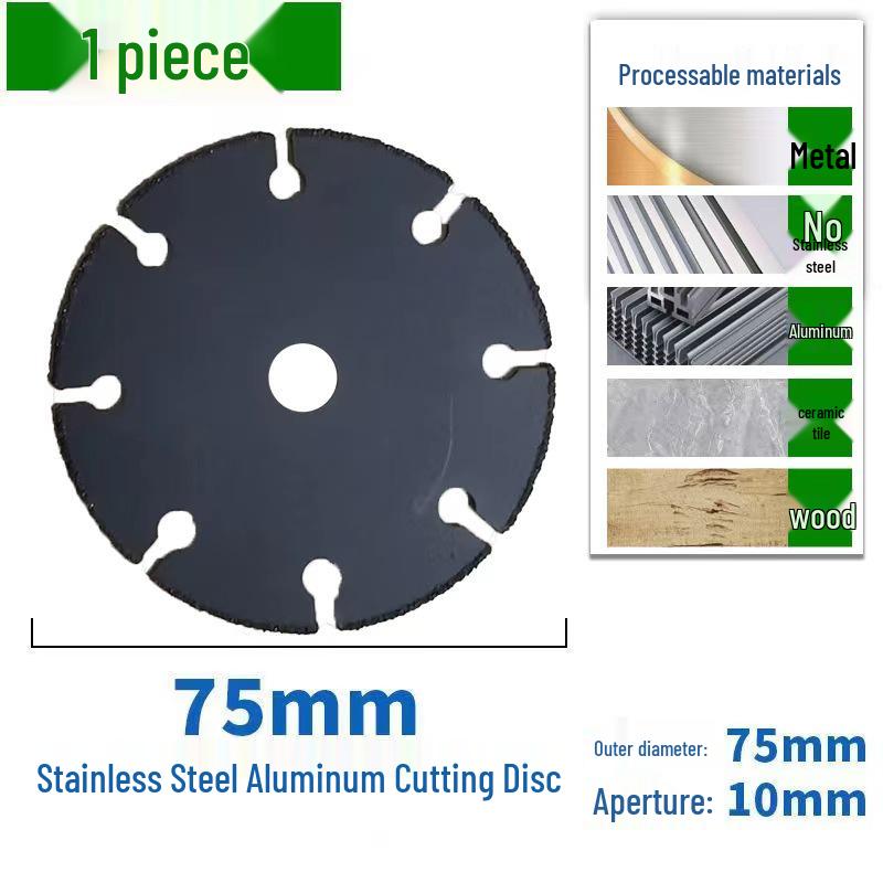 Mini 76mm (3") Angle Grinder Blade: Metal Grinding & Polishing Disc, Cutting Wheel 10mm Arbor.