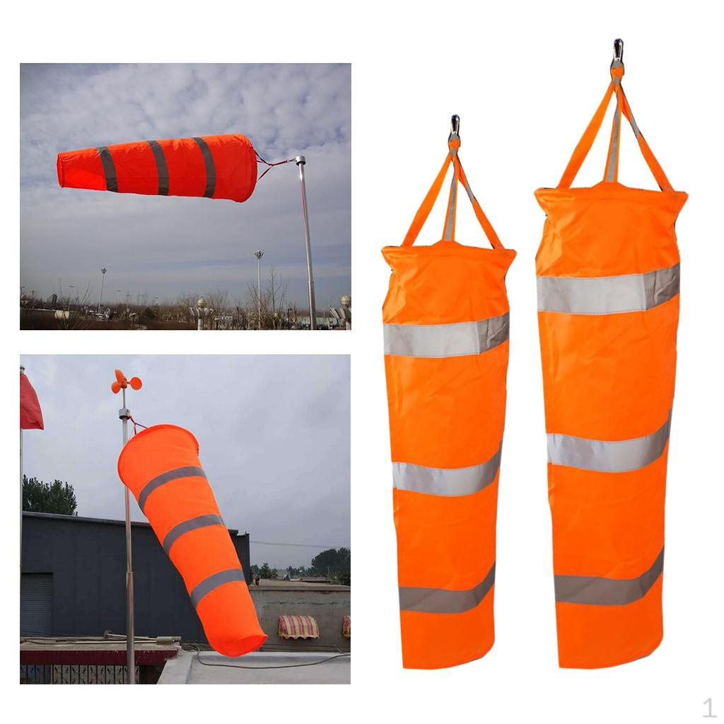 

2 шт. уличный ветроуказатель 00 см 30 длинный ветровой носок со светоотражающей лентой