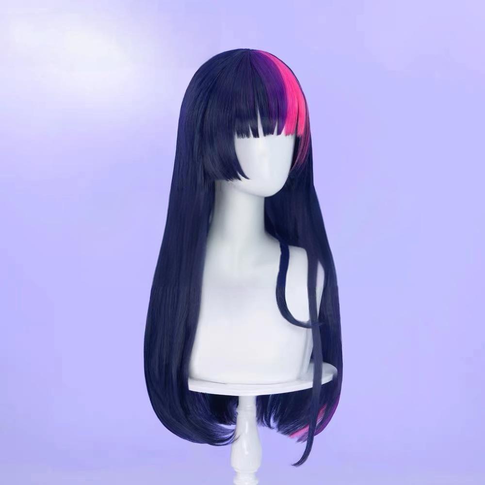 My Little Pony Equestria Girls Purple Long Straight Hair High-Temperature Silk Anime Cosplay Wig