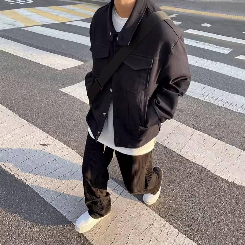 Japanische Retro-Jacke Arbeitsjacke Herren Lockerer Koreanischer Stil Trendig Lässig Allround-Frühlings- und Herbstbekleidung