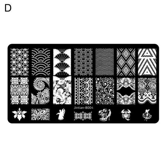 Delicate Nail Stamping Plate Diverse Styles Mini Nail Art Making