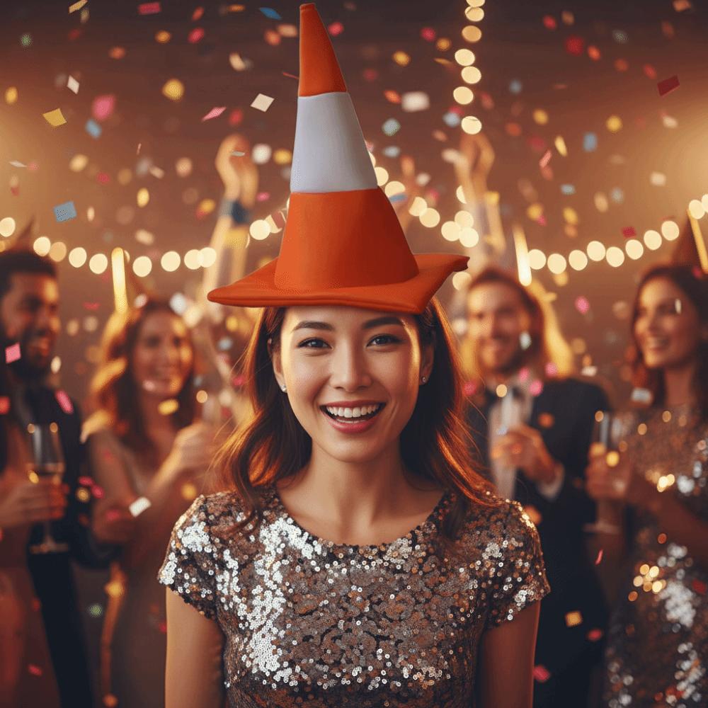 Párty pokrývka hlavy pro všechny věkové kategorie Oblečení na maškarní ples Scénický klobouk Karneval Halloweenský kostým Vtipný klobouk Sraz na párty