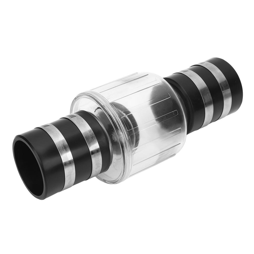 Quiet Sump Pump Check Valve Clear Silent 2in PVC Pipe Backflow Valve with Spring Loaded Flapper