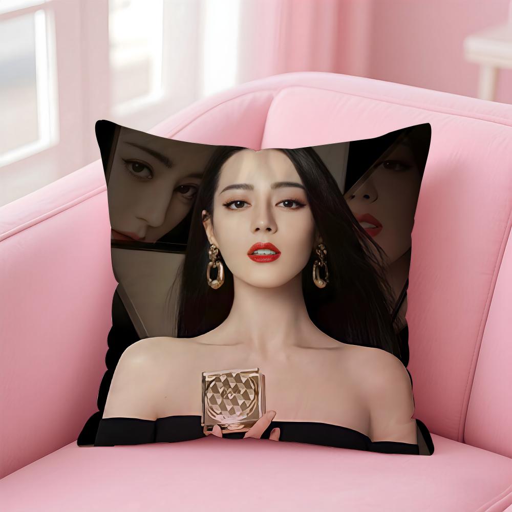 Popular fashion Elegant Chinese DDilraba Dilmurat Cushion Cover Pillow Case Soft Friendly Fabric Concealed Zipper