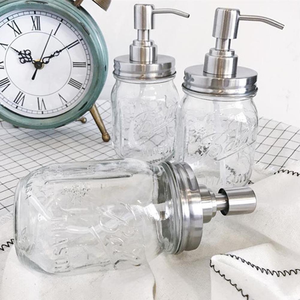 Bathroom Stainless Lotion Jar Steel Soap Dispenser