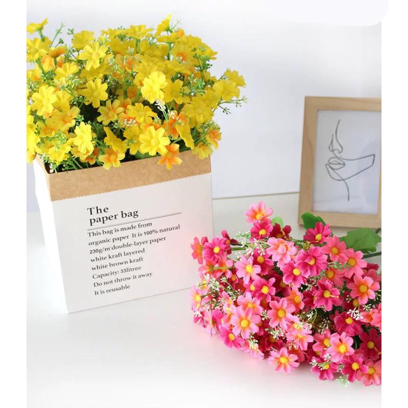 Chrysanthemum 28 Heads Artificial Fake Flower Home Coffee Shop Wedding Decor