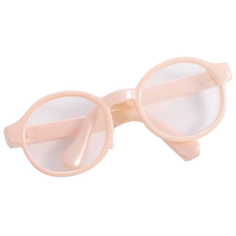 Doll Accessory Macaron Doll Glassses Plastic Doll Round Glasses Doll Ornament