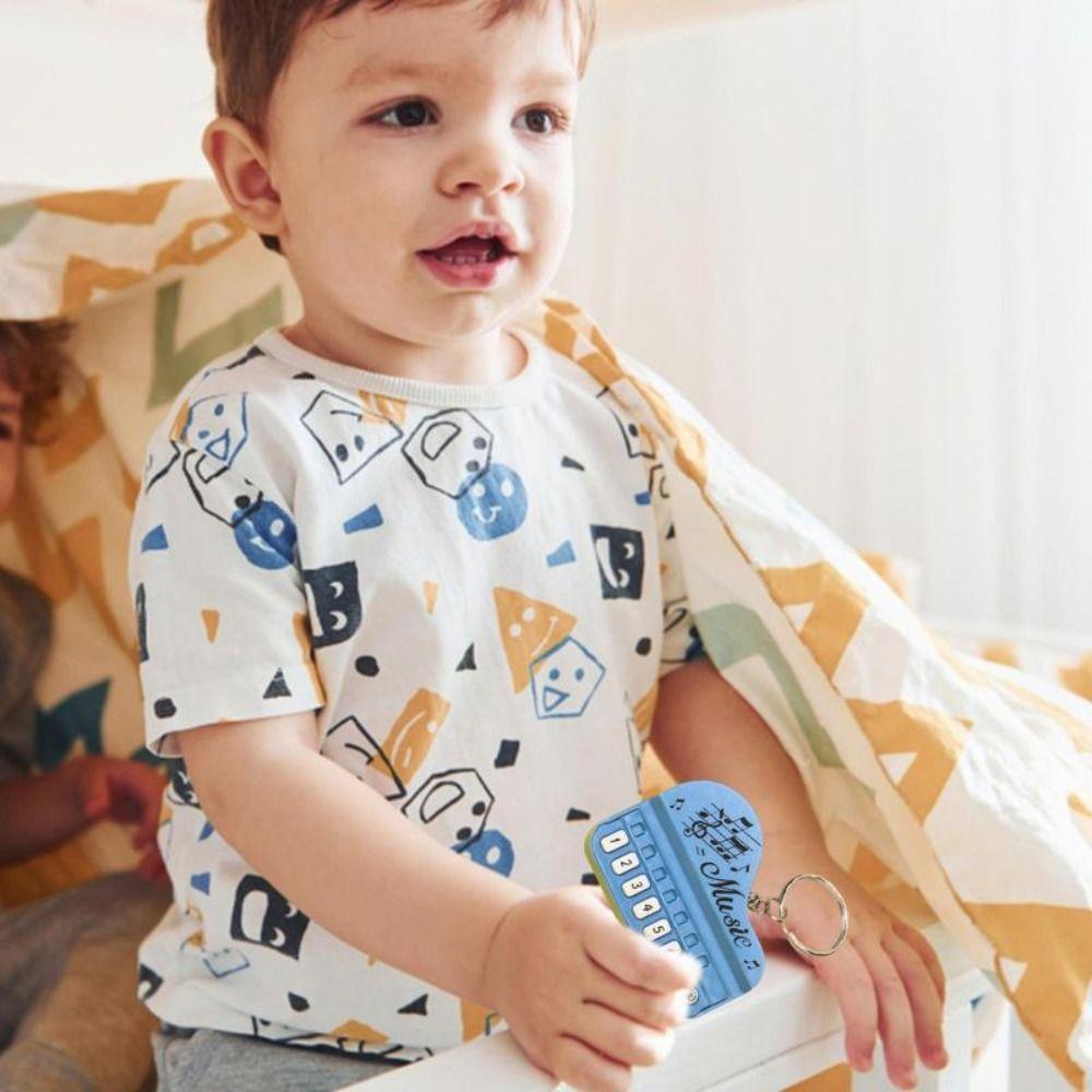 Working Finger Piano Electronic Organ Pendant ABS Piano Keyring Interactive Keychain  Toy