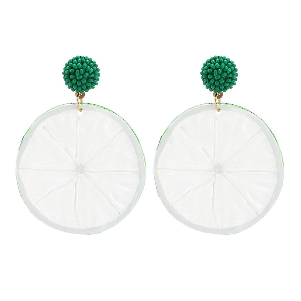 Eye Catching Fruit Earrings for Summer Sweet Simulated Fruit Earrings Stylish Dangle Drop Ear Rings Women Accessories