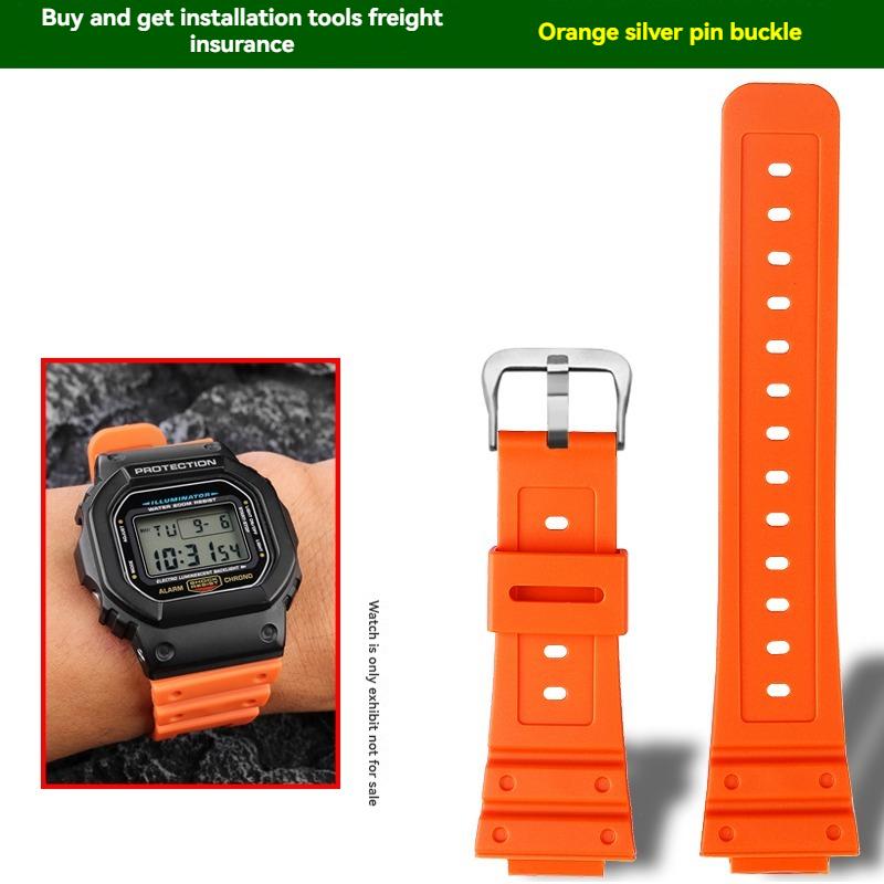 

Для Casio DW5600 DW-5600 GW-5000 GW-M5610 GW-B5600 GA2100 GA2110 Смоляний Силіконовий Ремінець для Годинника 16 мм Водонепроникний Гумовий Браслет 16mm