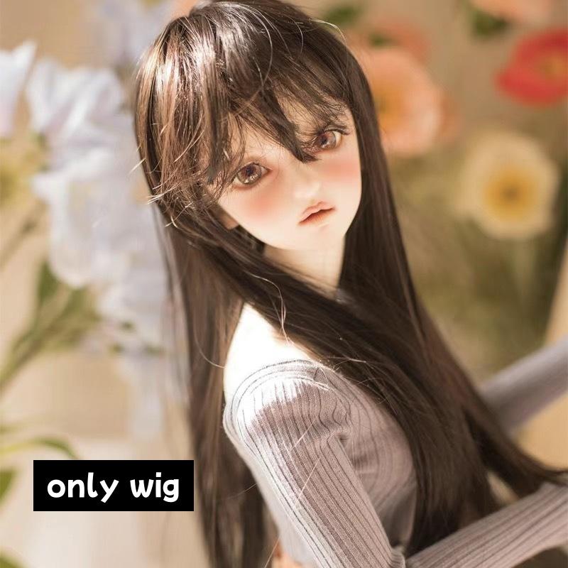 Bjd 1/6 Panenka Paruky Doplňky Pro 30Cm Bjd Panenky Krátké/Dlouhé Vlasy Vysokoteplotní Vlákno 30Cm Bjd Panenka Vlasy Paruky Vlasové Doplňky