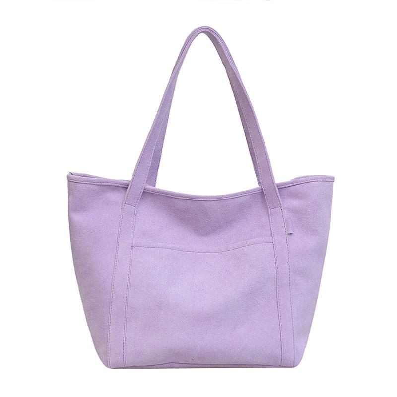 Einkaufstasche 2024 Herbst und Winter neuer Trend europäische und amerikanische einfache matte einfarbige Umhängetasche Handtasche modische Damentasche