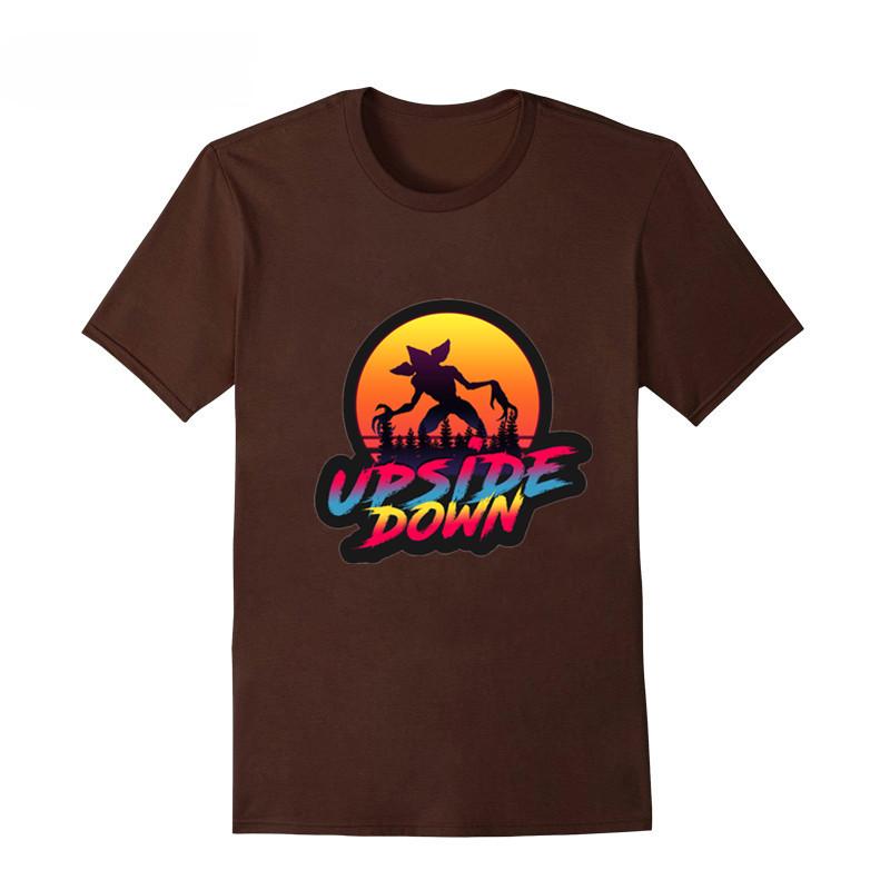 Stranger Things Upside Down Red Tshirt Man Short Tops Tee Joker Shirt O Neck Cotton Underwear XL