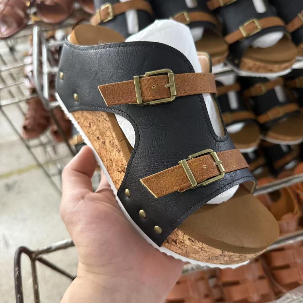 2025New Arrival Women's Slippers Fashion Wedges Platform Sandals Summer Open Toe Beach Slippers for Women Casual Slippers Slides