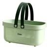 Laundry Basket Hollow Design Portable Handle PP Shampoo Dirty Clothes Organizer for Bathroom