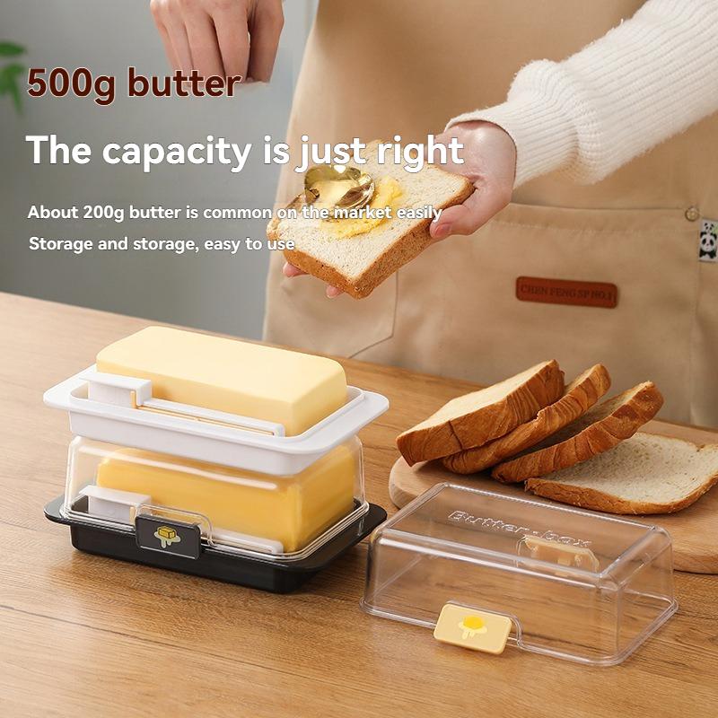 Butter storage box Cutting and packing storage box Refrigerator fresh-keeping box Frozen cheese slices Split storage box