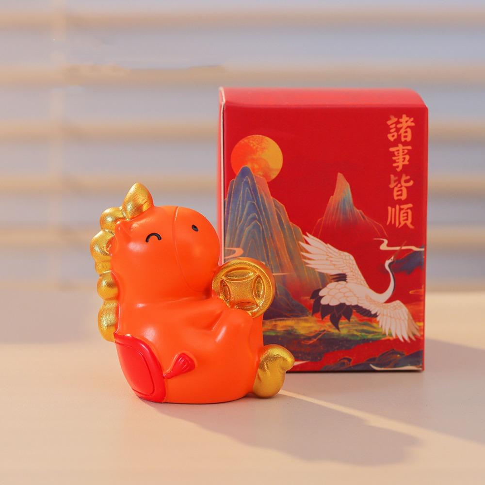 Chinese Style New Year Mascot Miniature Desktop Ornament Zodiac Ornaments  Car Decoratio