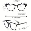 3 Pairs of Simple Retro Fashionable Flat Bottomed Glasses for Both Men and Women Perfect Gifts and Daily Accessories
