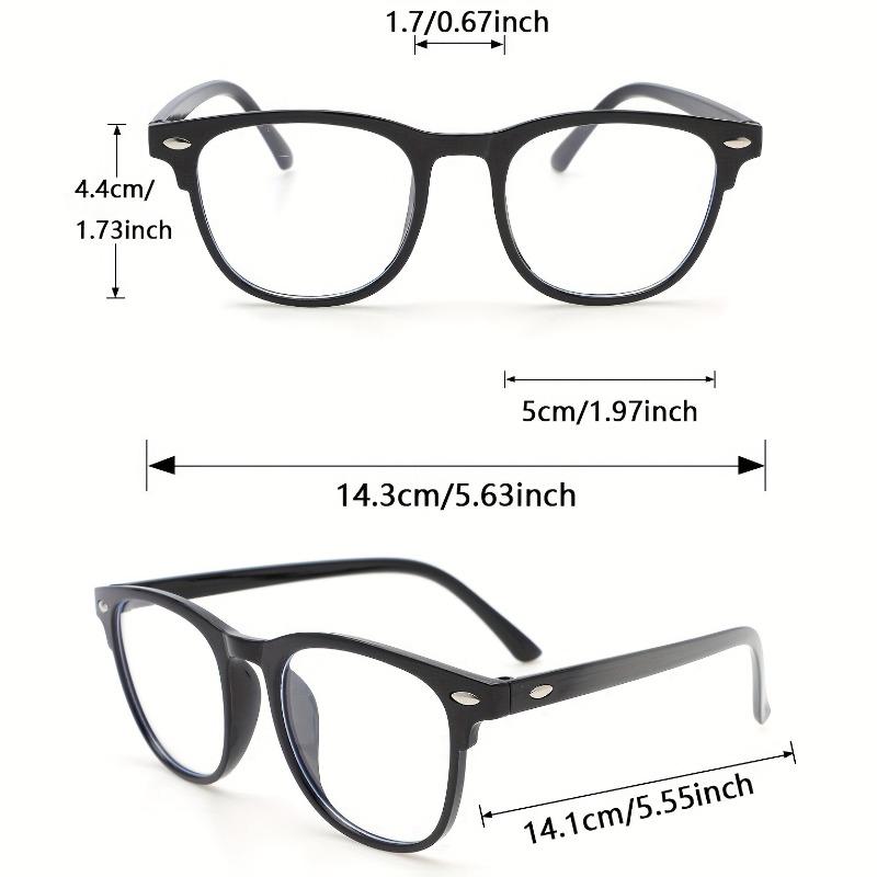 3 Pairs of Simple Retro Fashionable Flat Bottomed Glasses for Both Men and Women Perfect Gifts and Daily Accessories