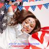 Independence Day Tattoo Stickers USA Holiday Party Themed Face Stickers Tattoo Stickers Persistent Stickers Graffiti