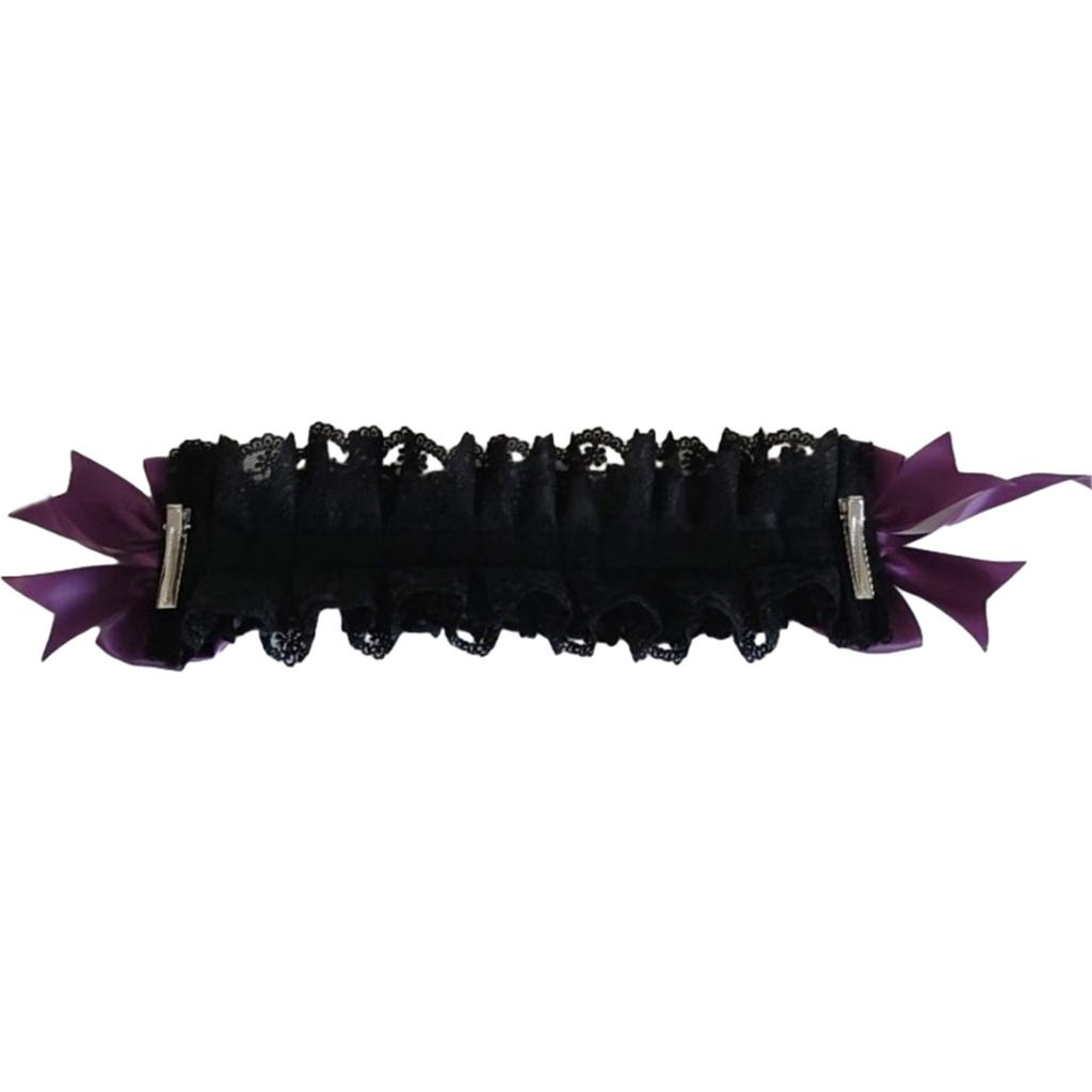 Lolita Gothic Top Hat Hair Clip Lace Dress up Party Billycock Cosplay Accessories Gothic Bowlers Hat for Photo Shooting