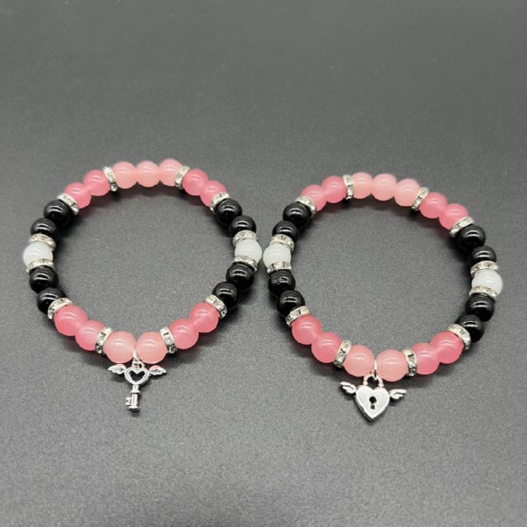 Trendy Beaded Bracelets Handmade Alternative Wrist Chain Bracelet Couple Bangles