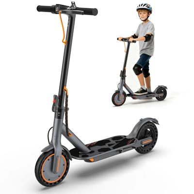 AOVOPRO 350W Kids Electric Scooter 8.5 Inch Solid Tire App Control Foldable Lightweight E-scooter USA Stock Ready