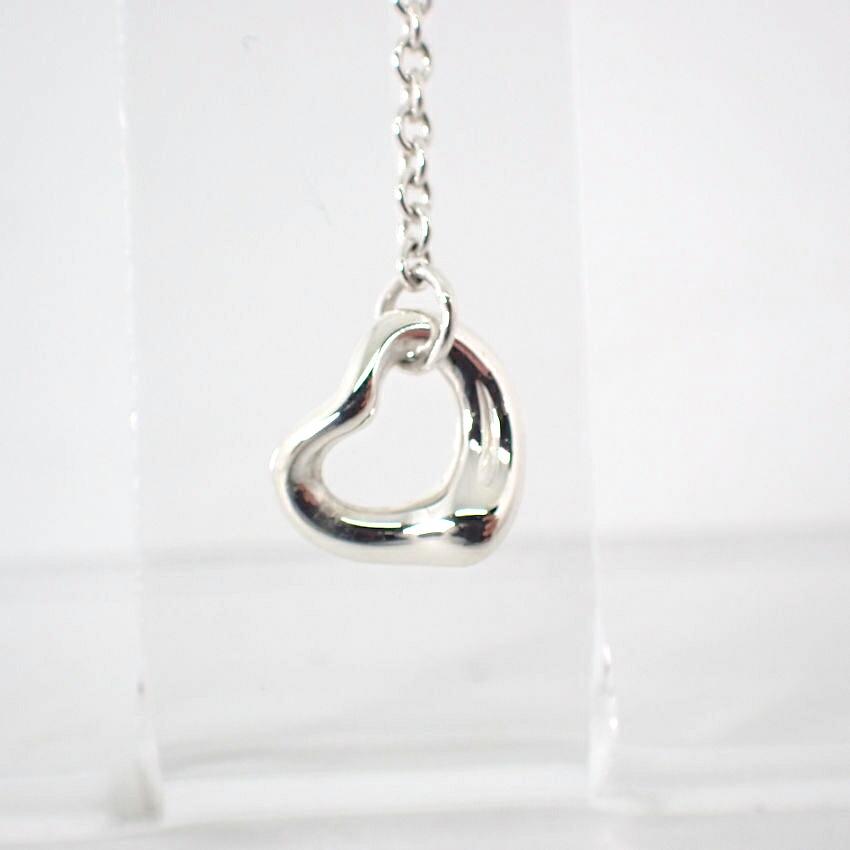 [Pre-owned] TIFFANY 925 Open Heart Diamond Earrings (One Side) / j64-9