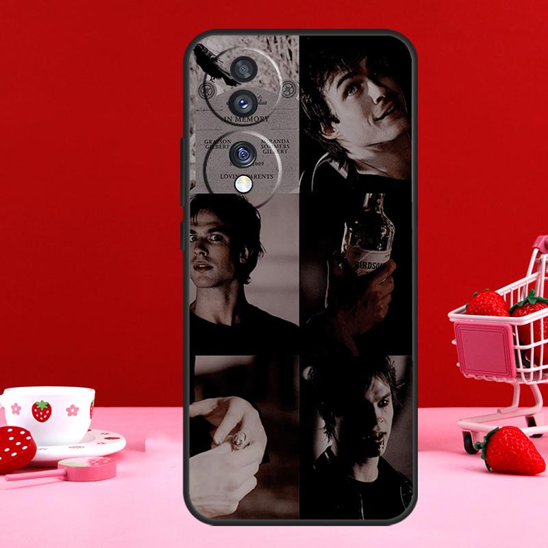 Damon Salvatore The Vampire Diaries For Honor Magic 6 Pro 5 Lite 50 70 90 Case For Honor X8a X9a X7 X8 X9 X6a X7a X8b X9b Cover