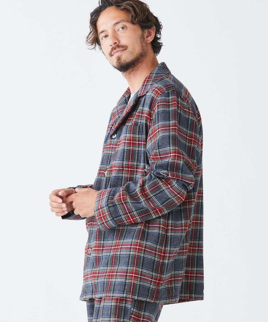 LL Bean Rob Roy Tartan Scotch Plaid Flannel US Size 1000047381 Men's Pajamas, Fit, Regular, Small, Red,