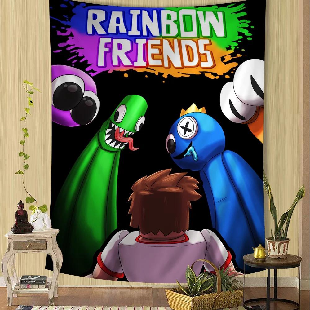 Rainbow Friends Chart Tapestry Art Science Fiction Room Home Decor Cheap Hippie Wall Hanging