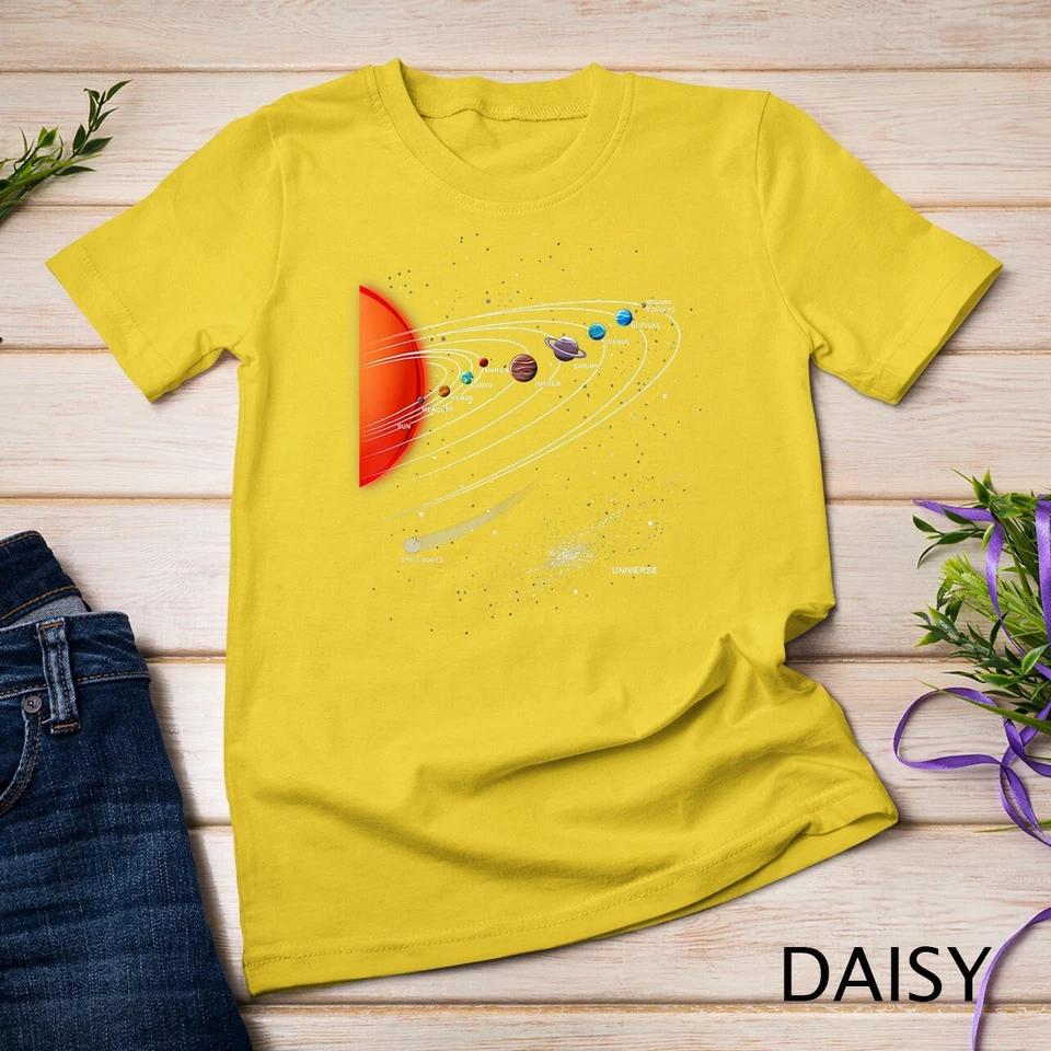 Solar System Planets Out of Space Astronomy Unisex T-shirt 2 S