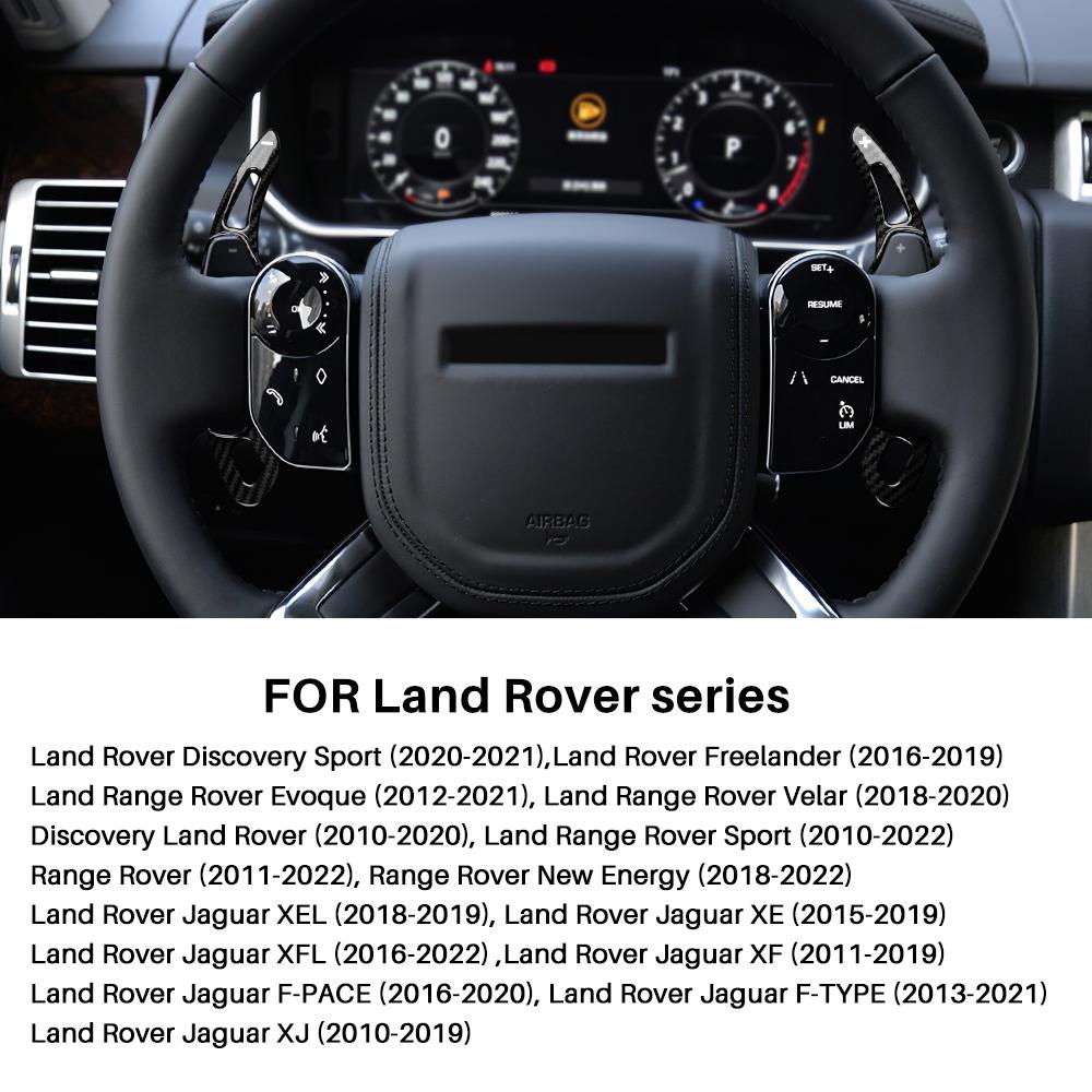 Car Steering Wheel Paddles Shifters For Land Range Rover Discovery Sport Freelander Evoque Velar XFL Extension DSG Shift Paddle Black Style