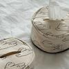 Bowknot Tissue Paper Storage Box Roll Paper Tissue Case Holder Car Napkin Tissue Box Living Room Table Decor Home Organizer