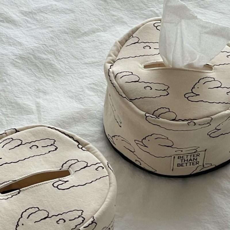 Bowknot Tissue Paper Storage Box Roll Paper Tissue Case Holder Car Napkin Tissue Box Living Room Table Decor Home Organizer