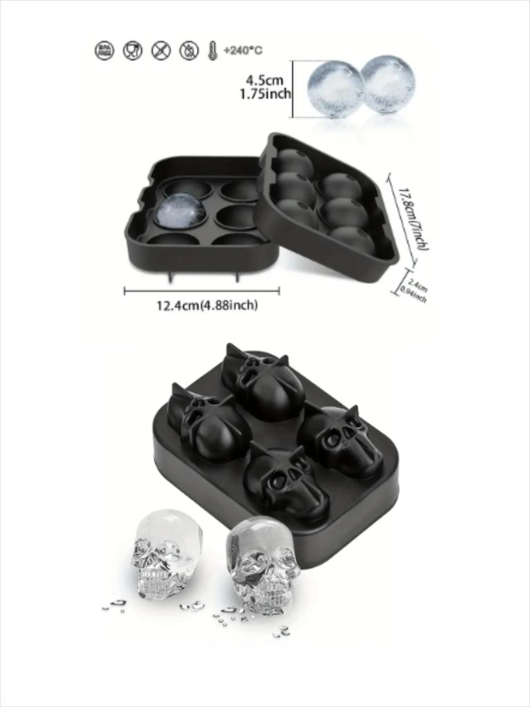 Diamond Rose Shaped Ice Cube Mold Food Grade Silicone Square Round Ice Cube Maker High Quality Ice Cube Tray for Making Drinks