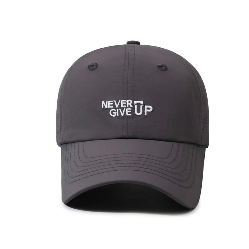 Quick Dry Baseball Cap With Embroidered Letter Design For Summer Outdoor Men