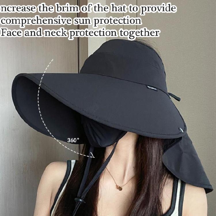 Wide Brims Sun Hat Sun Protective Spring Sun Hat Open Top Hat for Women Fishing